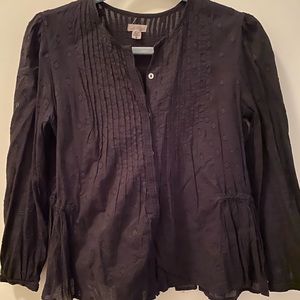 Black printed blouse